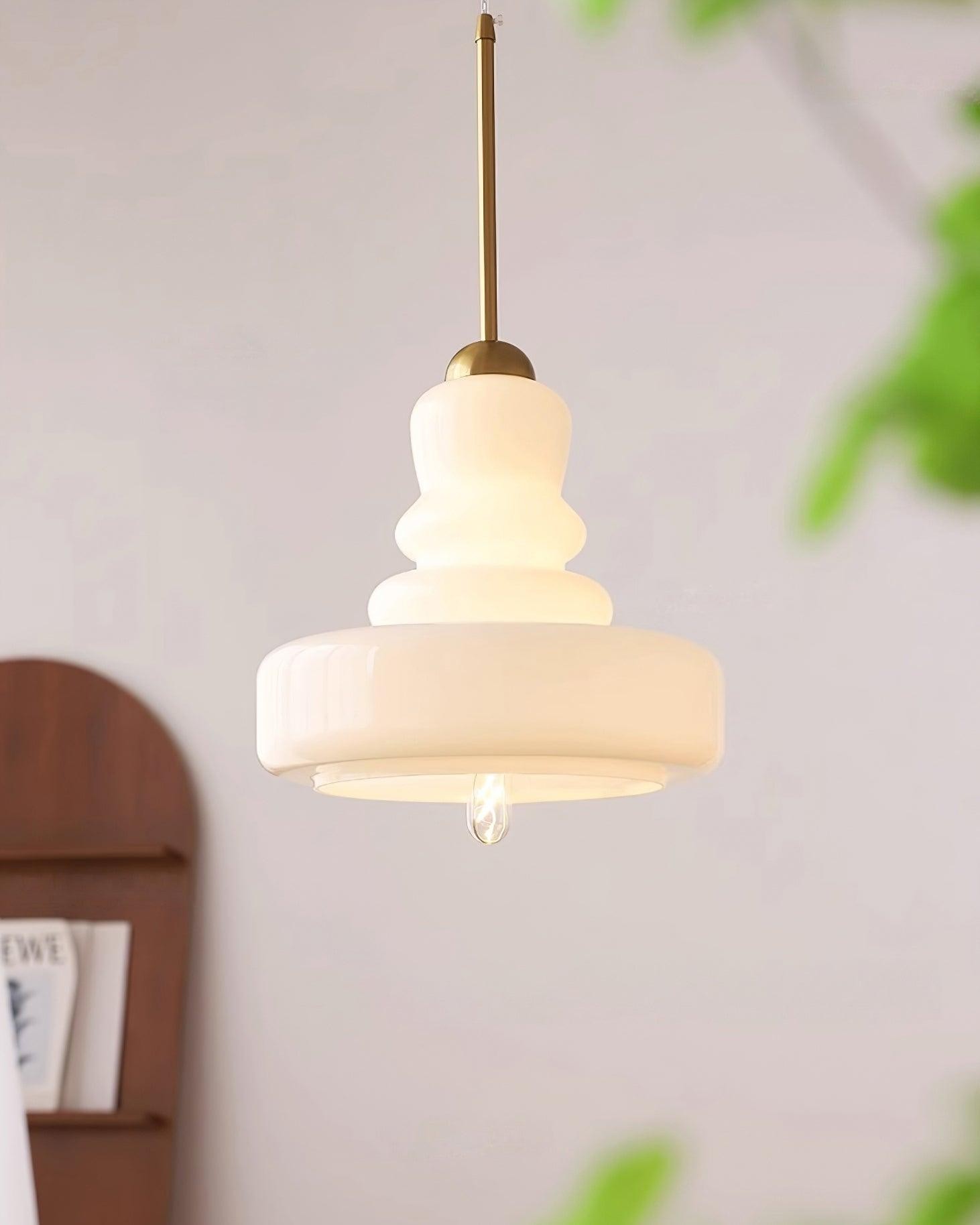 Mid Century Modern Gourd Glass Pendant Light M215