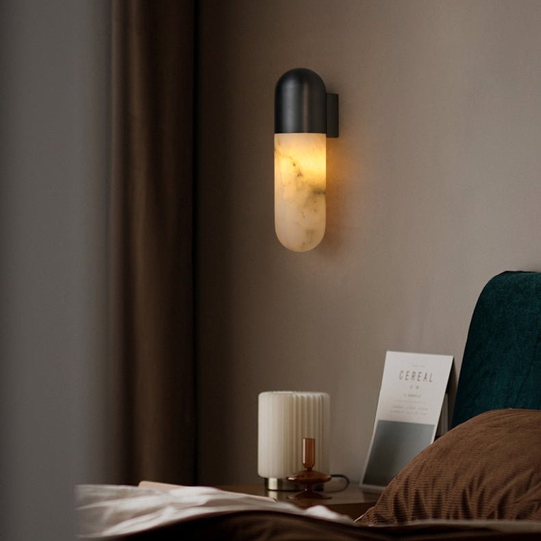 Capsule Alabaster Sconce D405