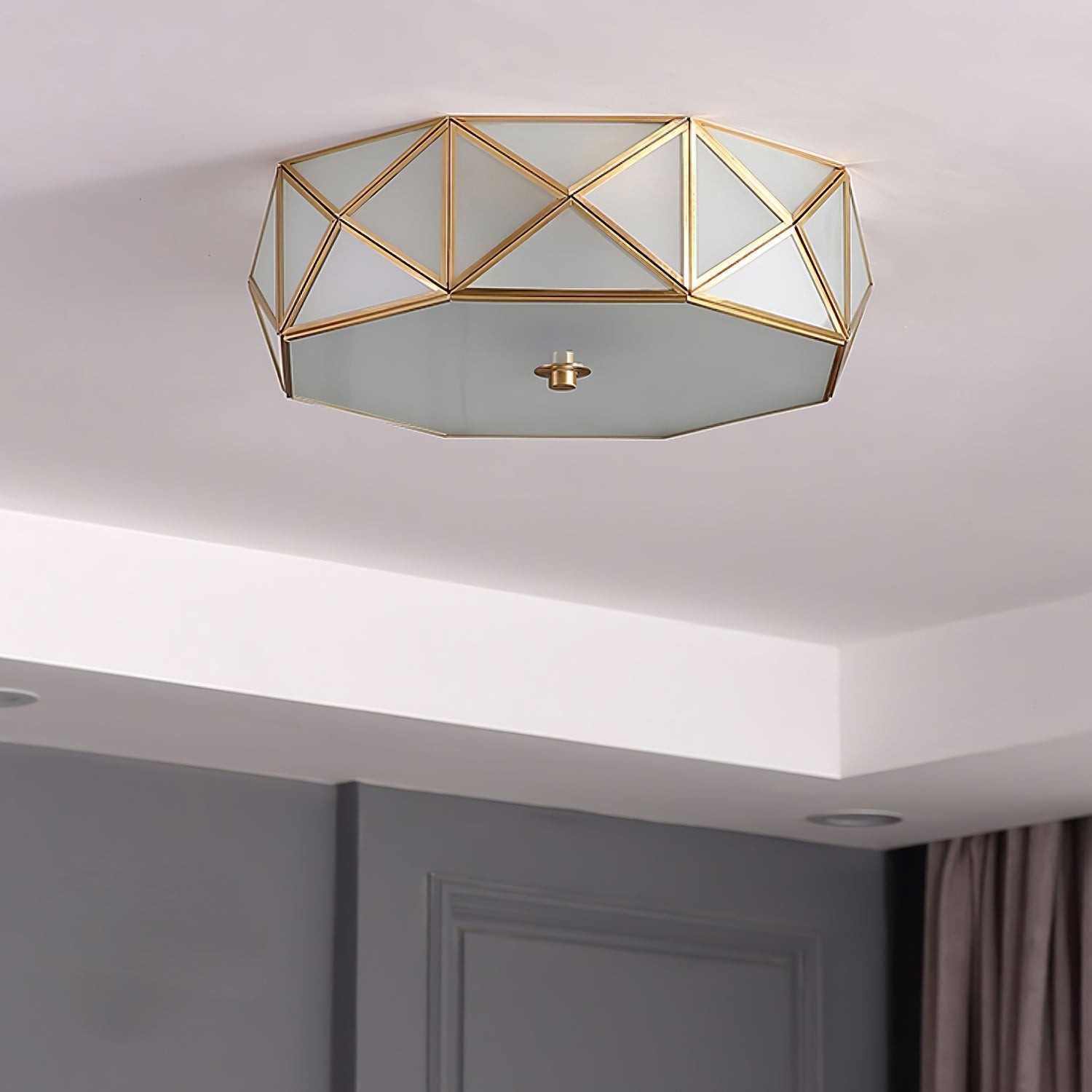 Geometric Shaped Flush Ceiling Light M556