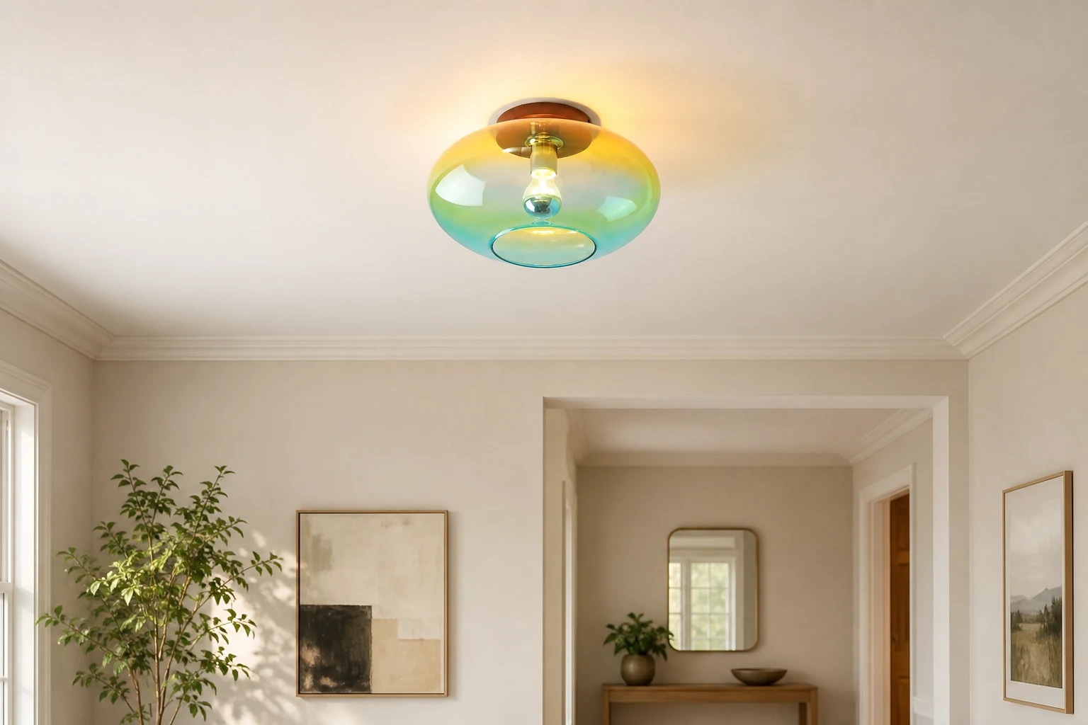 Lampa sufitowa Lumia D147 w scenie lifestylowej