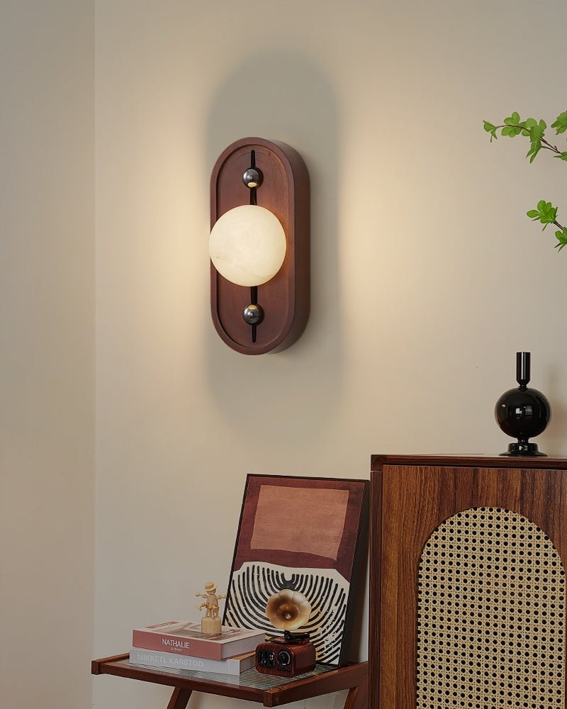 Bezel Alabaster Wall Lamp D393