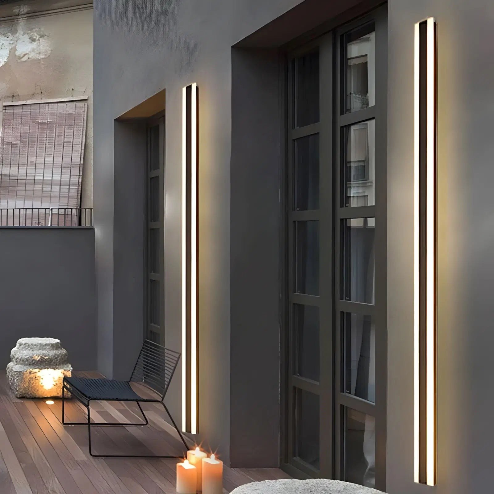 Modern Long Strip Outdoor Wall Light – Waterproof Lamp for Porch & Garden S370