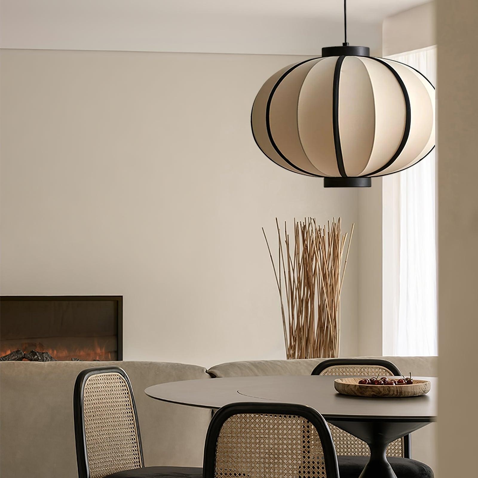 Minimalist Black and White Lantern Pendant Lamp M220