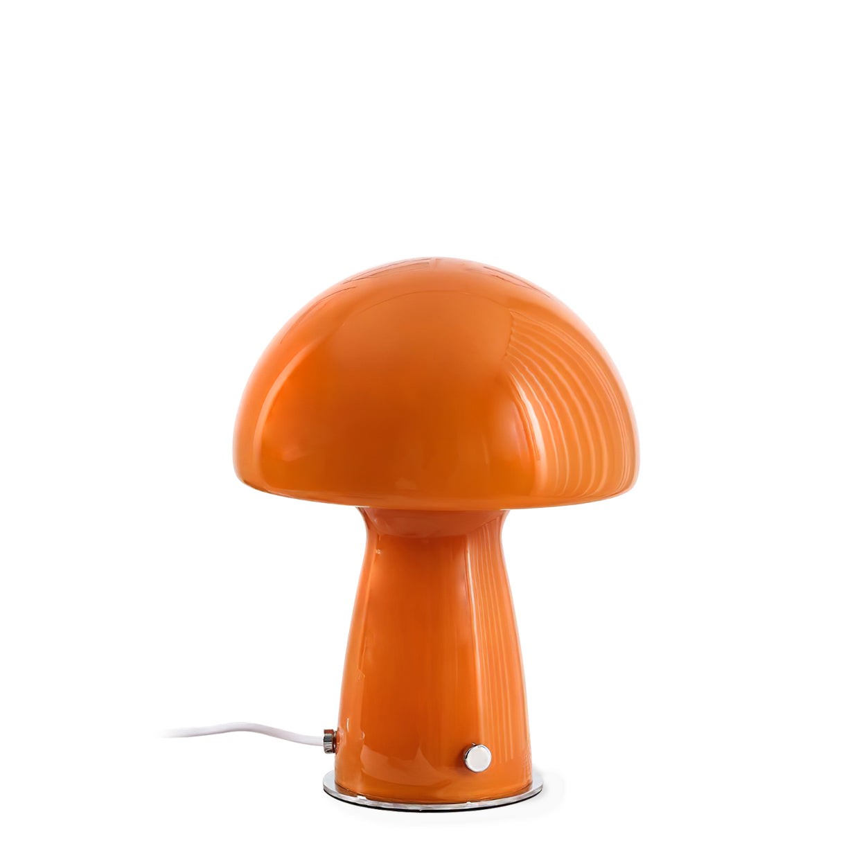 Vintage Bauhaus Glass Mushroom Table Lamp S79