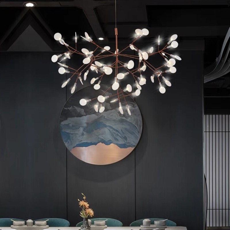 Scandinavian Branching LED Chandelier for Living Room