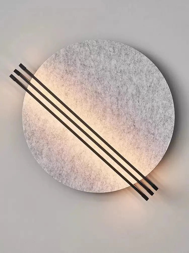Abstract Sunrise Felt Wall Sconce D381