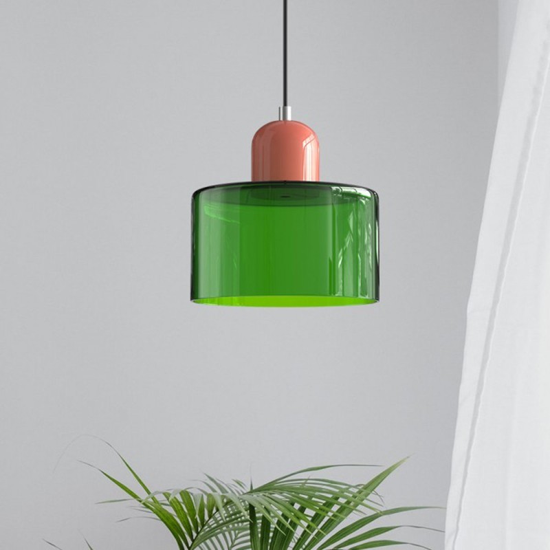 Nordic Morandi Cylinder Glass Pendant Lamp S101