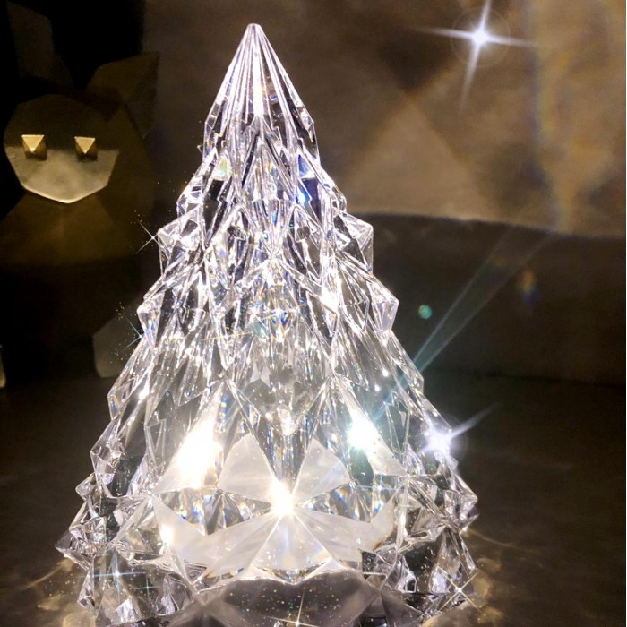 Christmas Tree Crystal Battery Table Lamp  S177