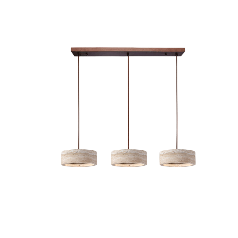 Wabi Sabi Style Travertine Stone Pendant Light D934