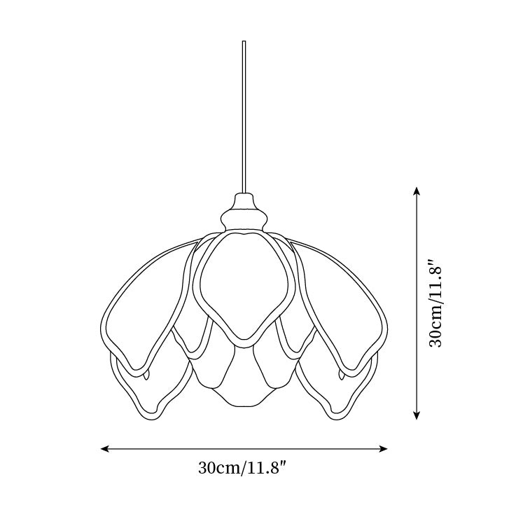 Vintage Cream Petal Pendant Lamp M224