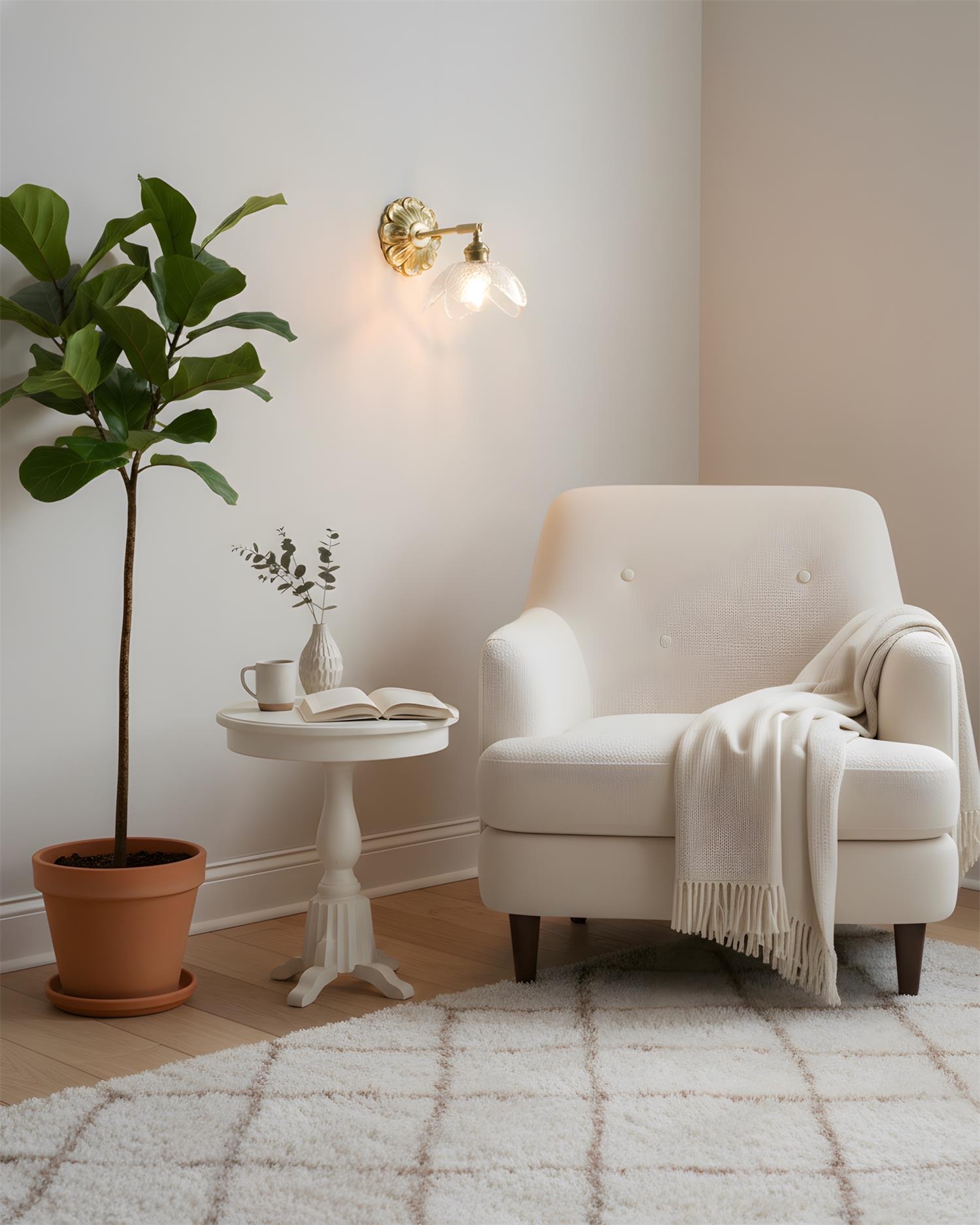Nacre Petal Wall Lamp D326