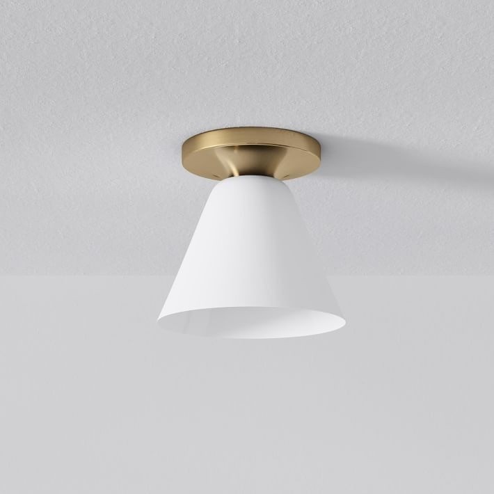 Conica Cone Flush Mount – Glass Ceiling Light for Modern Spaces T233