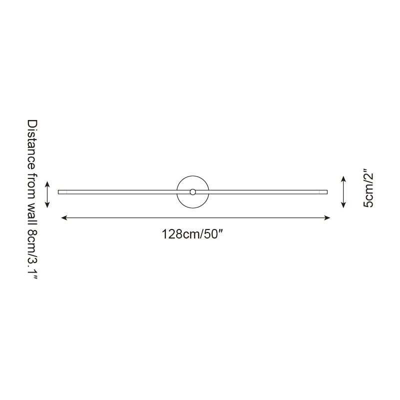 Kady Linear Disc Wall Lamp D55
