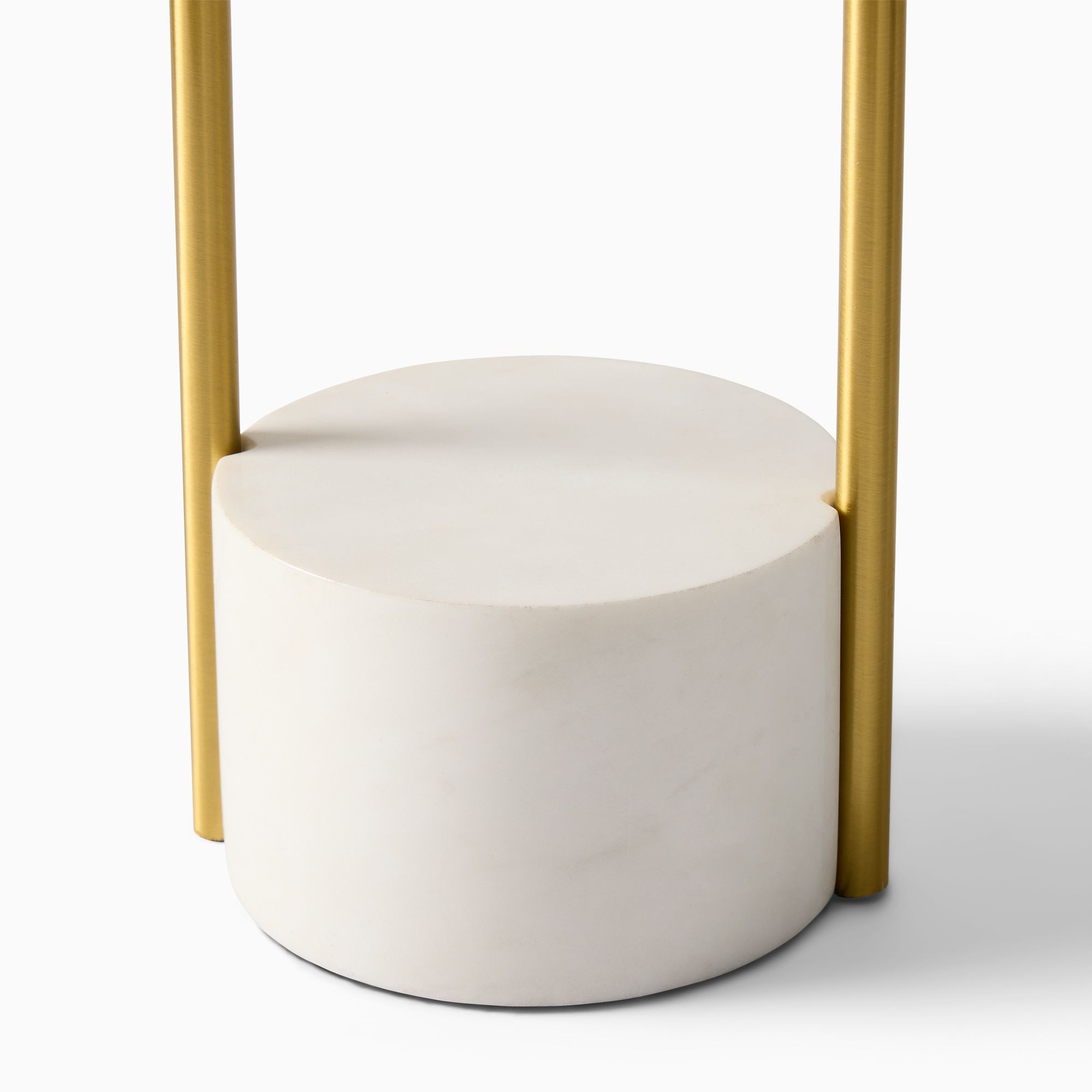 Luma Minimalist Industrial Table Lamp and Floor Lamp - Metal Frame with Soft Fabric Shade T630