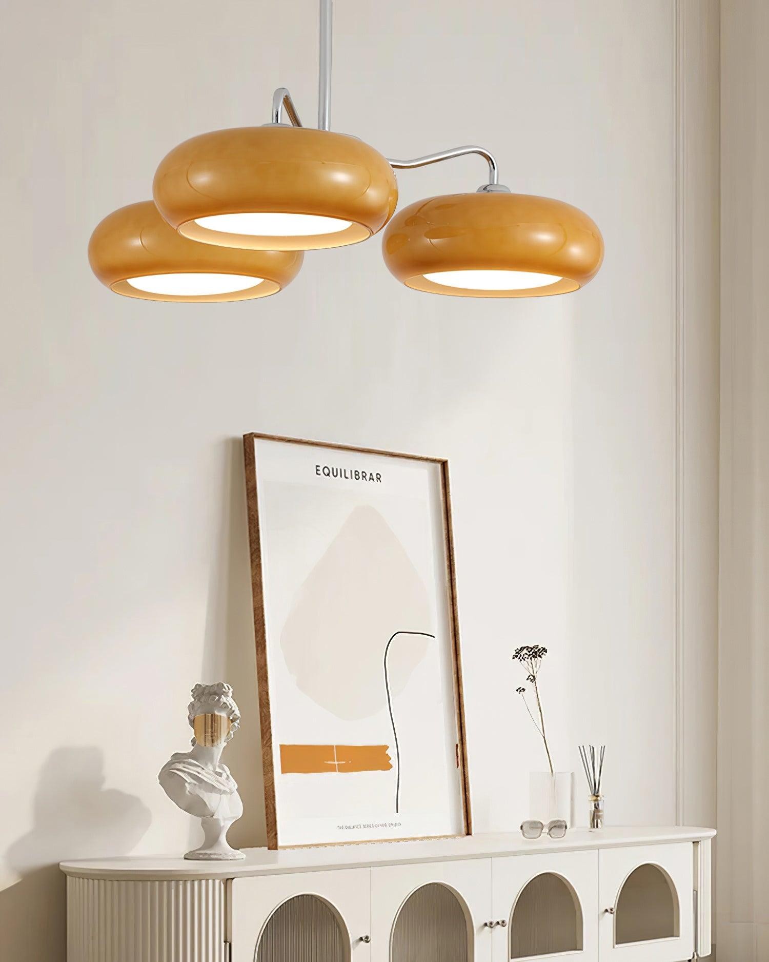 Modern 3 Light Chrome Ceiling Light M324