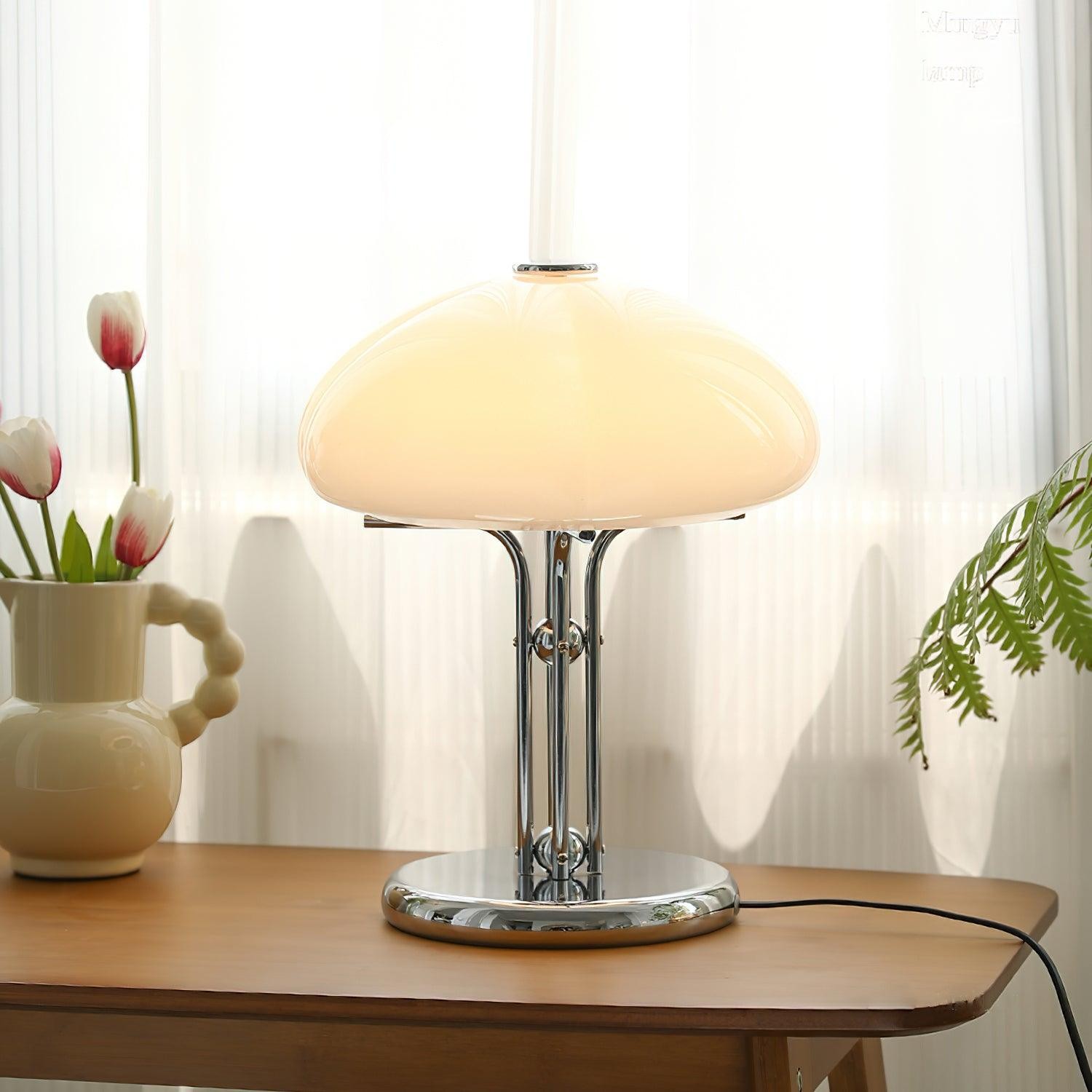 High-Grade Bedroom Bedside Mushroom Glass Table Lamp M277