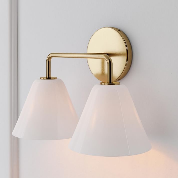 Conica Cone Wall Sconce - 1, 2, 3-Light Modern Glass Lighting T235