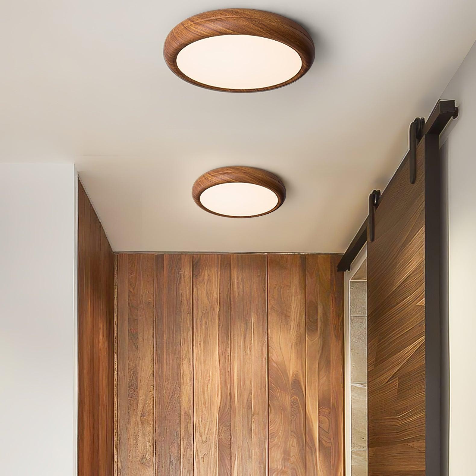 Wood Grain Round Ceiling Lamp M297