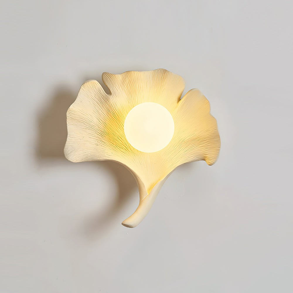 Vintage Ginkgo Leaf Resin Wall Lamp M259