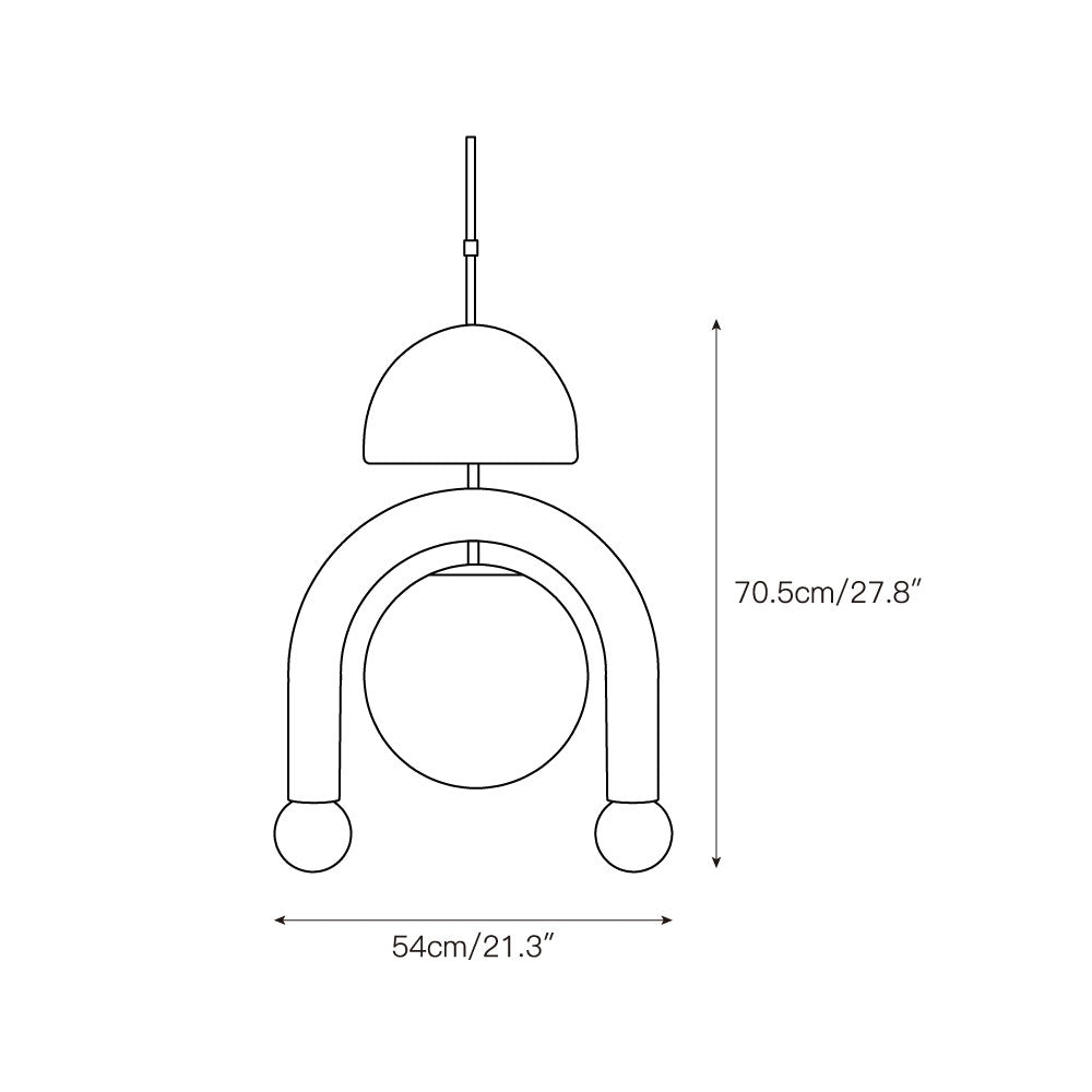 Eirene Glass Pendant Lamp D702