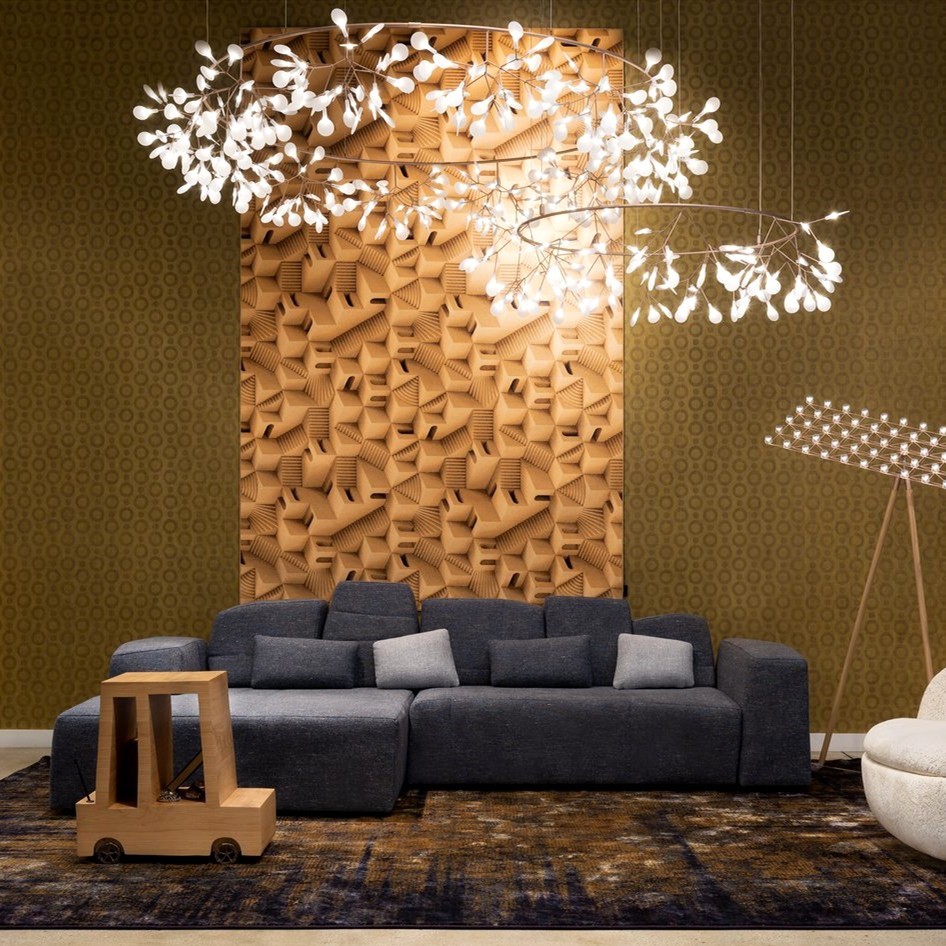 Scandinavian Branching LED Chandelier for Living Room