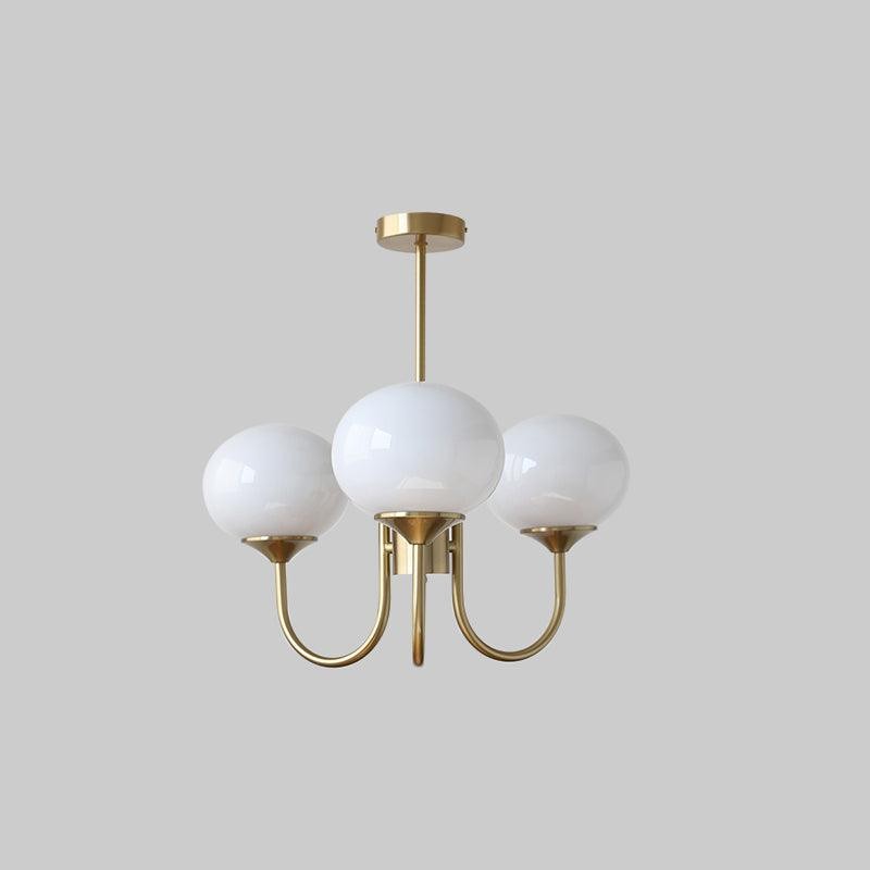 Nordic Bauhaus Glass Marshmallow Chandelier S168