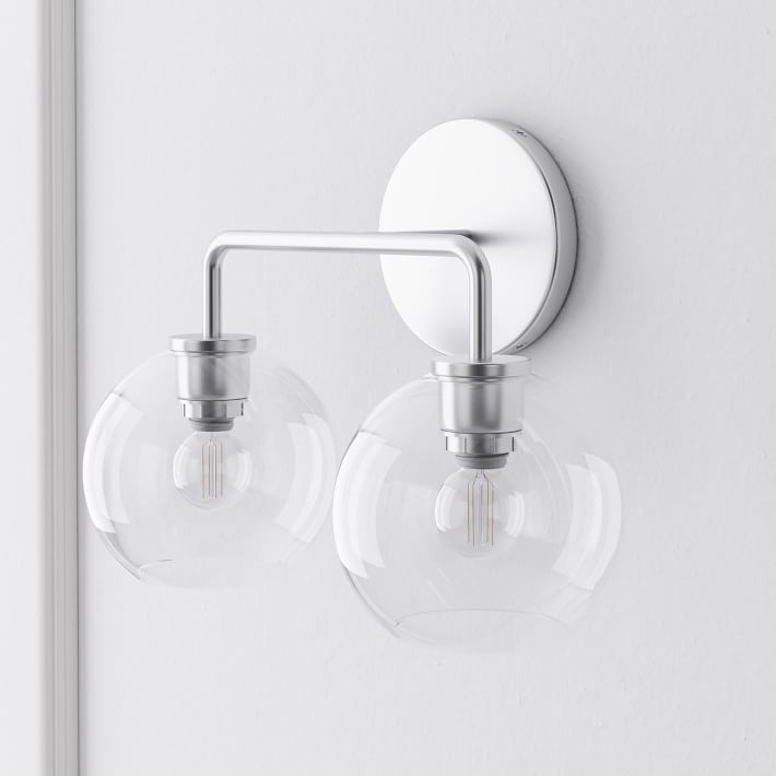 Selvion Artistic Globe Sconce Light - Handcrafted Glass Sculptural Wall Fixture T021