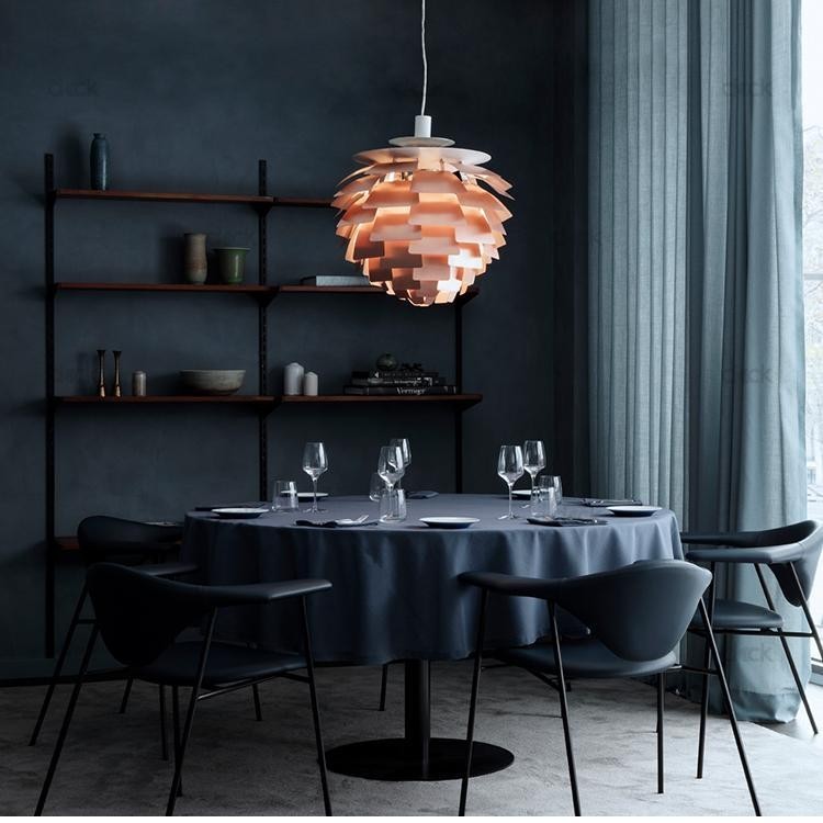 Modern Sculptural Layered Pendant Light