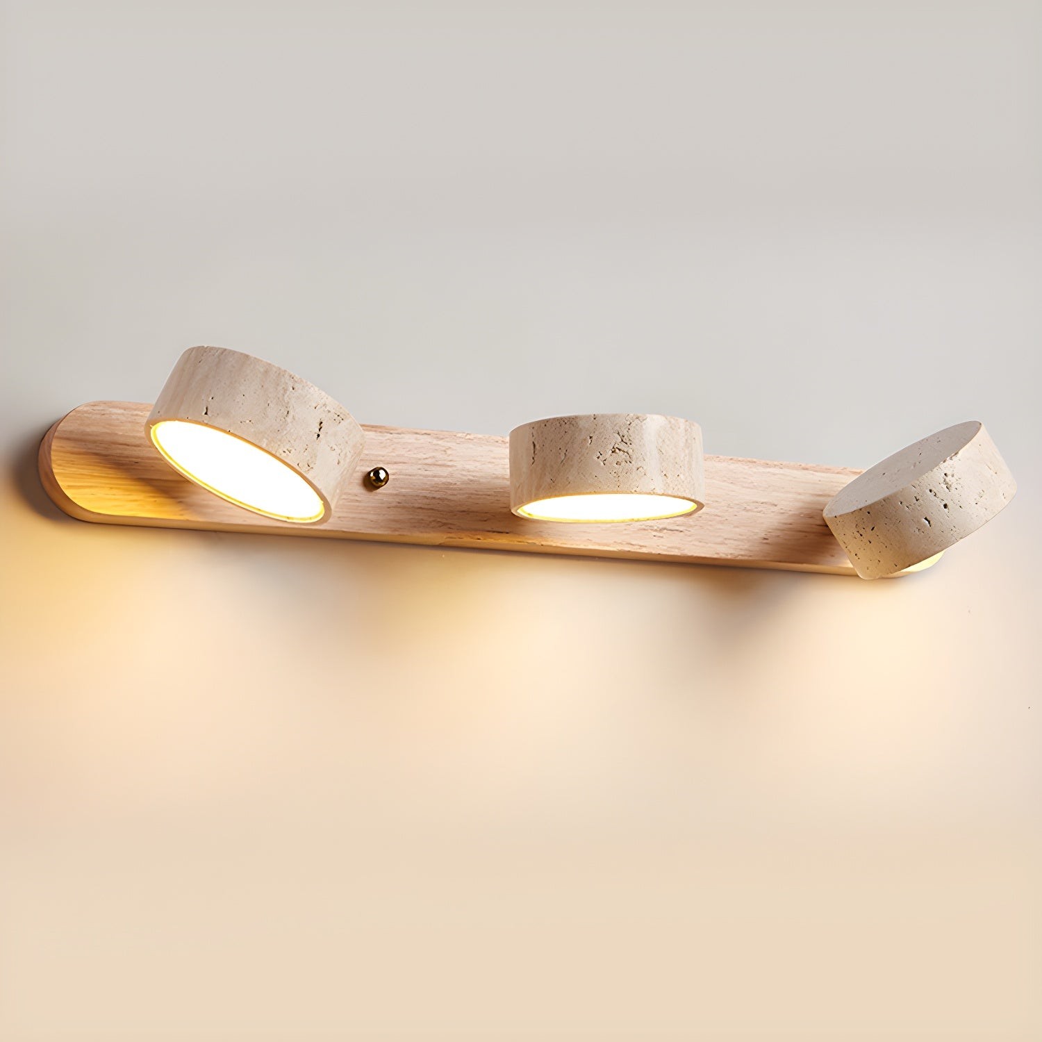 Natural Travertine Dual Wall Lamp G115