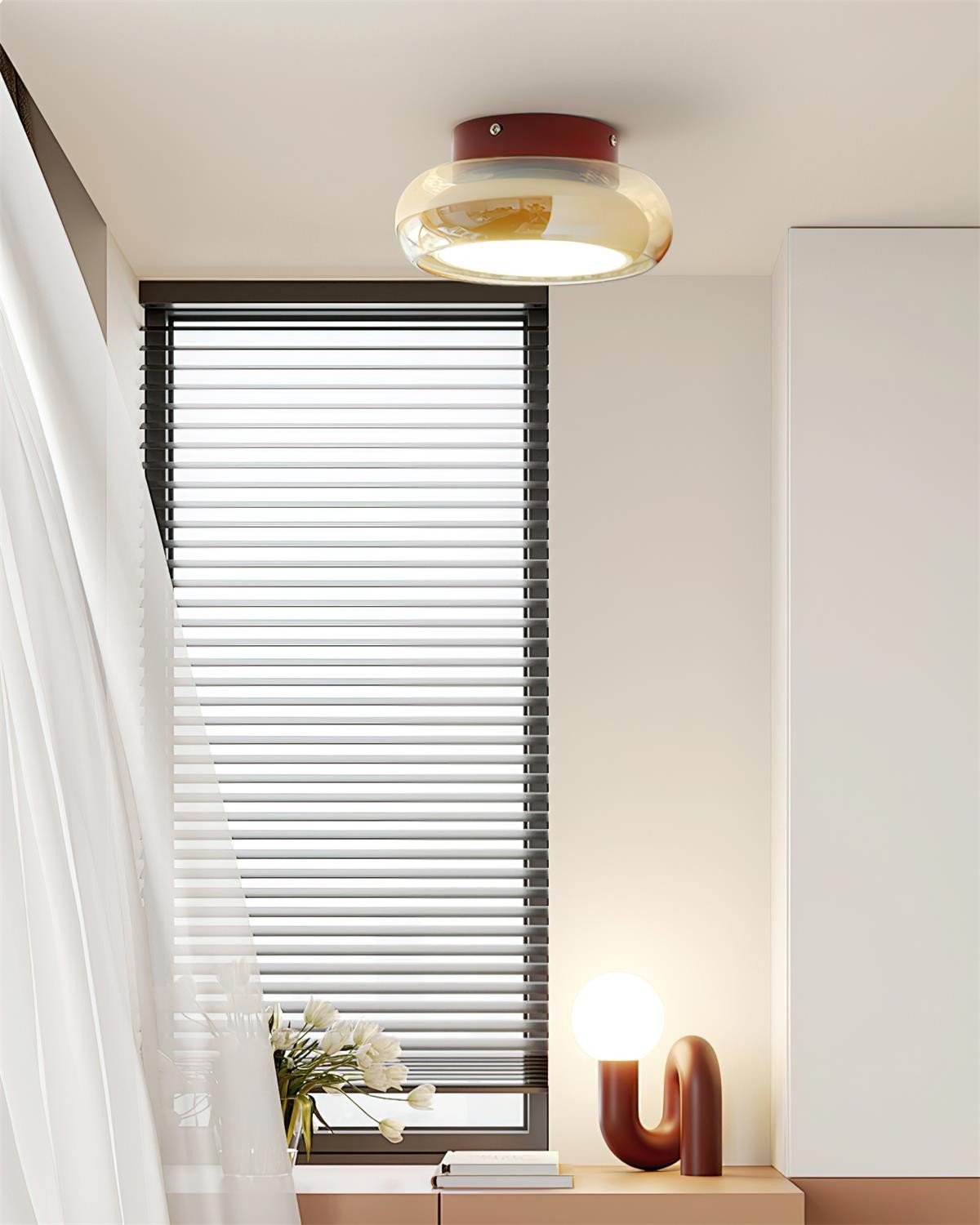 Atmospheric Simple Double Disc Ceiling Light M207