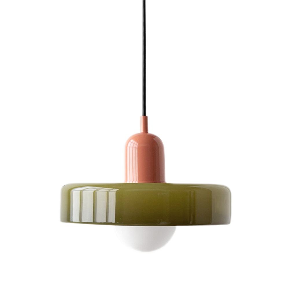 Morandi Glass Disc Orb Pendant Lamp S85