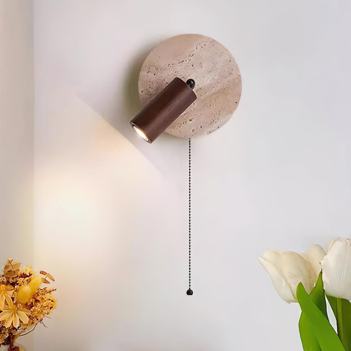 Vintage Yellow Travertine Wall Lamp M357