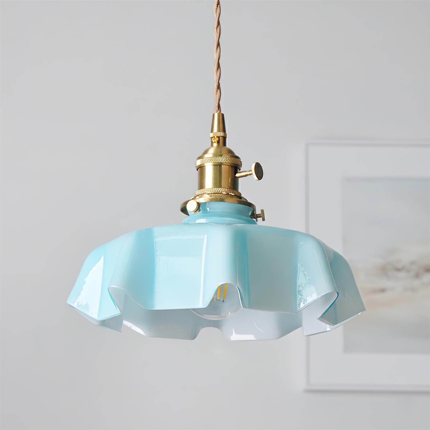 Skirted Ripple Pendant Lamp D245