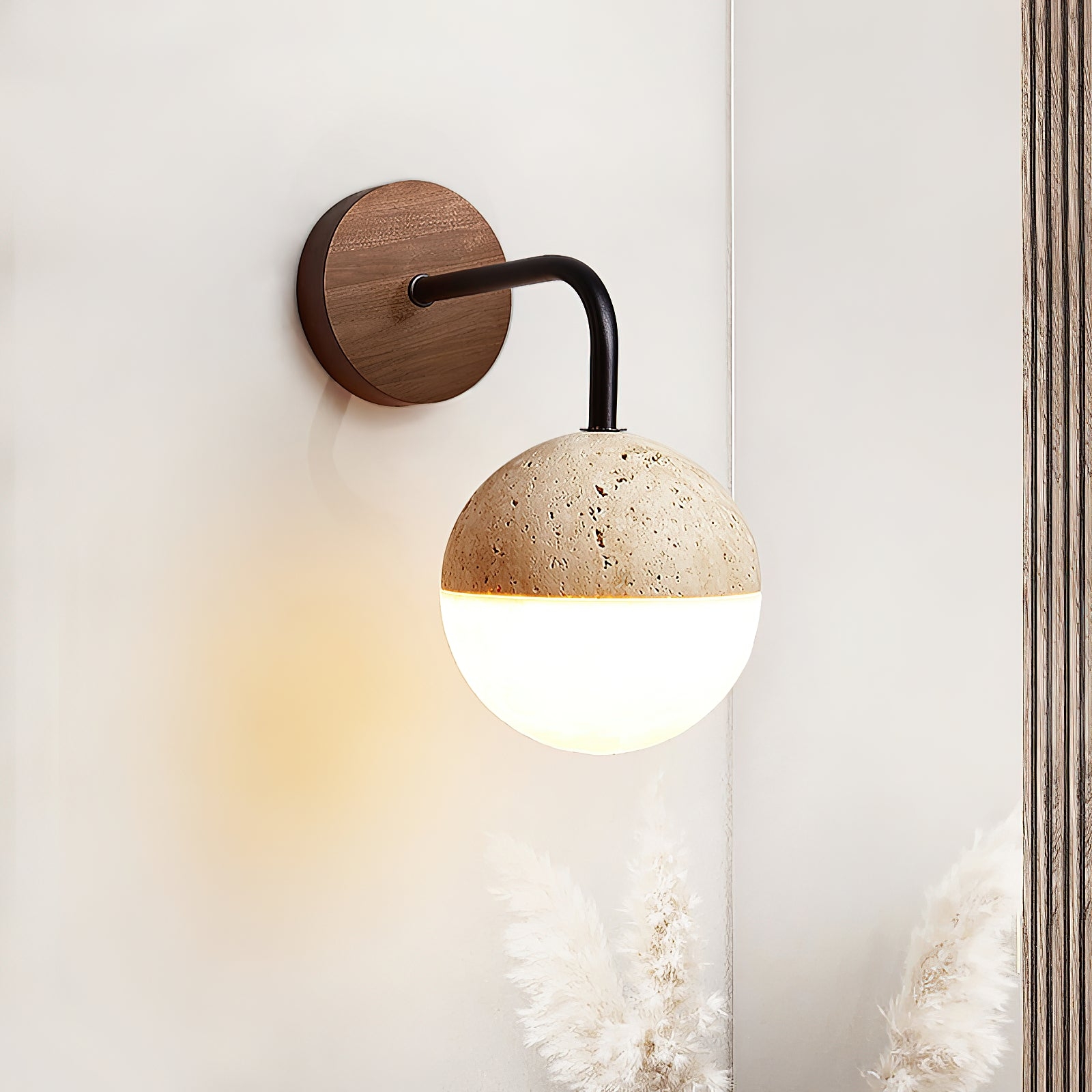Tia Travertine Wall Lamp D662