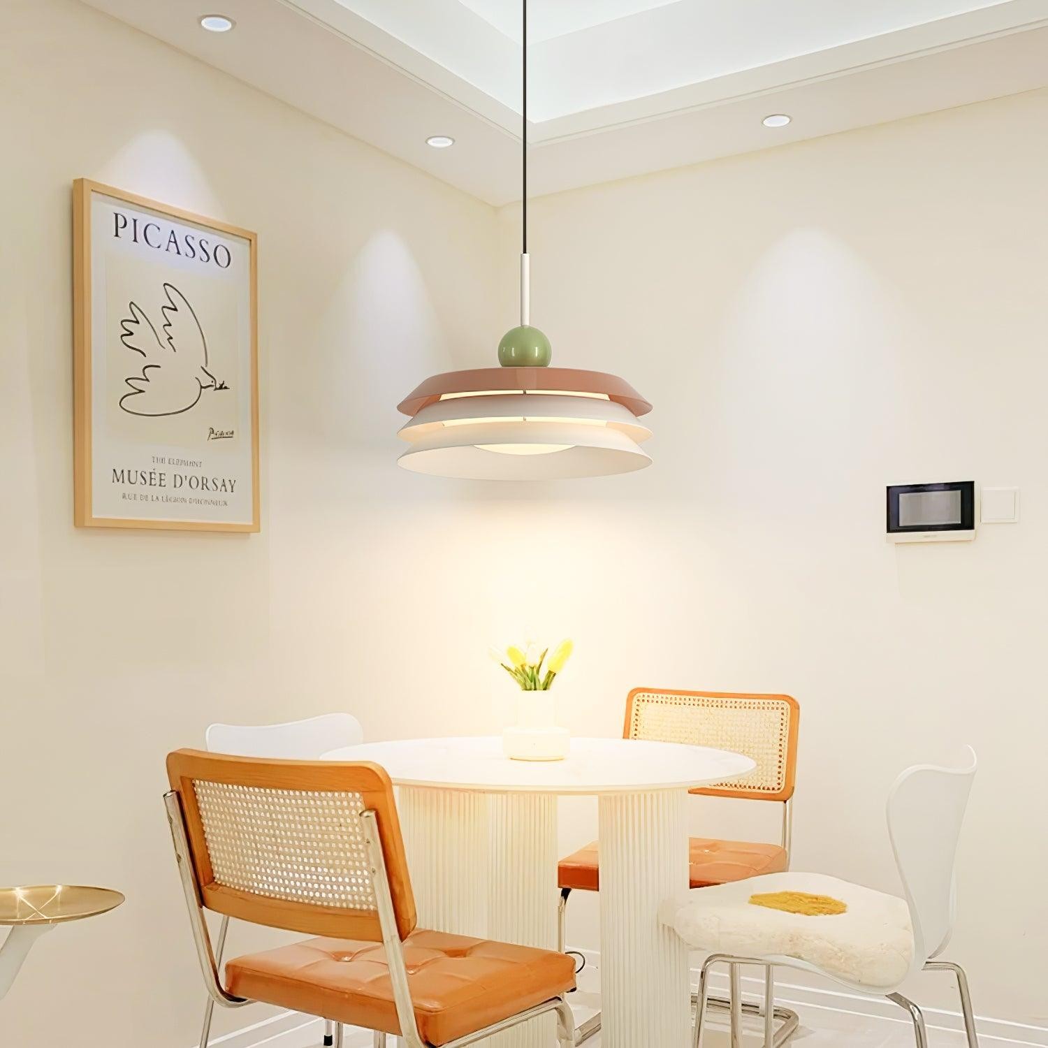 Nordic Creative Cream Style Multi-Layer Pendant Lamp For Living Room M451