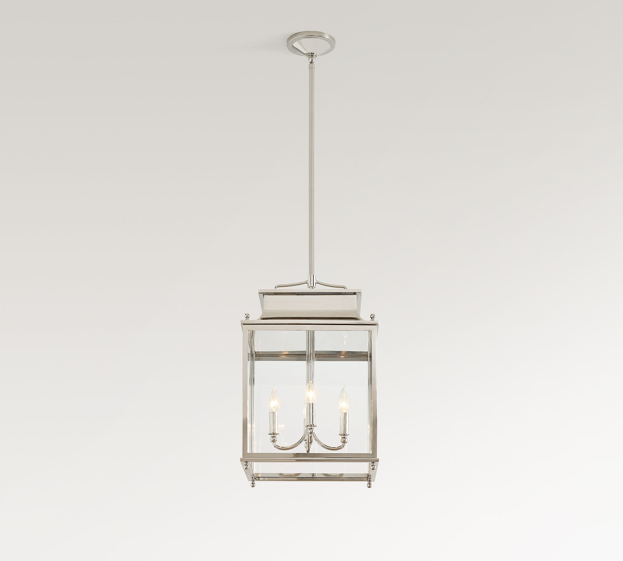 Yolvira Modern Outdoor Lantern Pendant - Metal Hanging Light for Exteriors T175