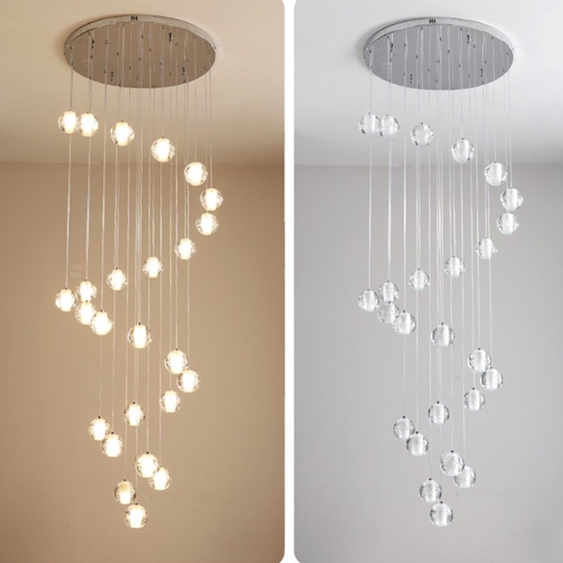 Crystal Ball Pendant Light For Living Room