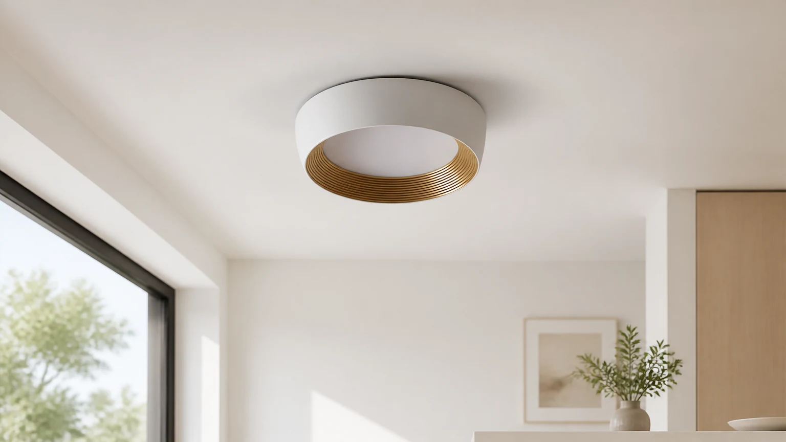 Lampa sufitowa AFX Duncan D485 zainstalowana w nowoczesnym pomieszczeniu