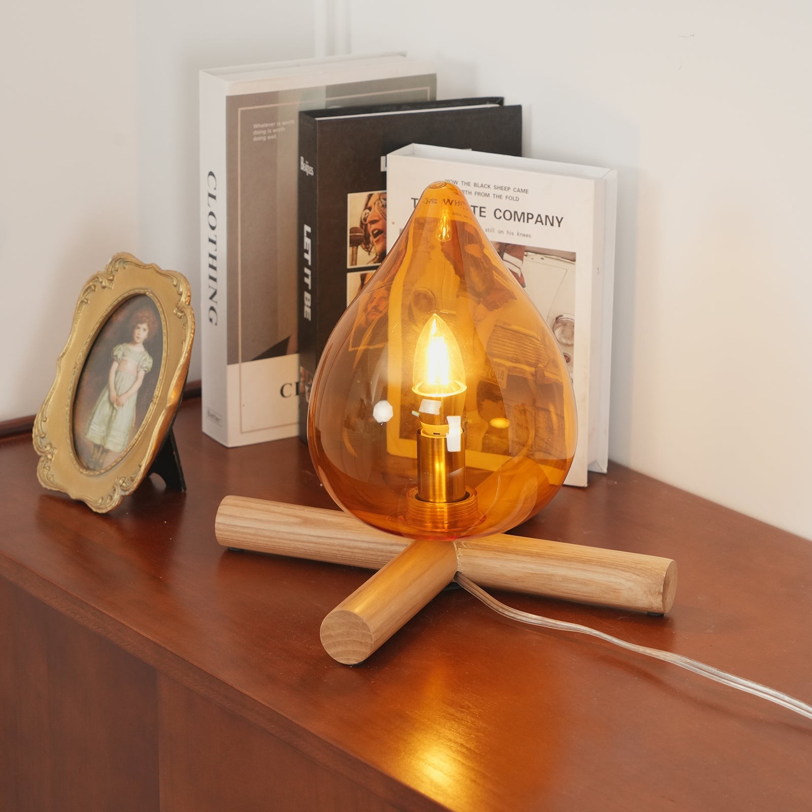 Funny Fire Shape Small Flame Table Lamp M155