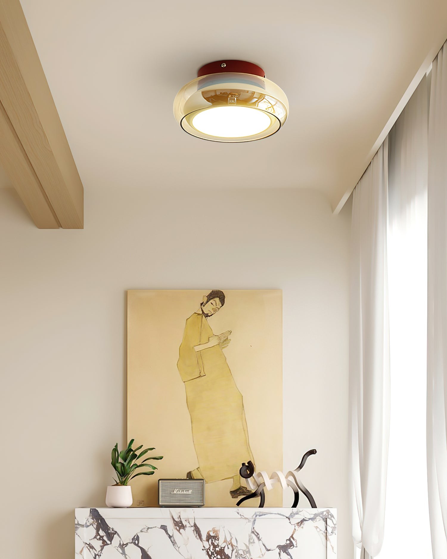 Atmospheric Simple Double Disc Ceiling Light M207