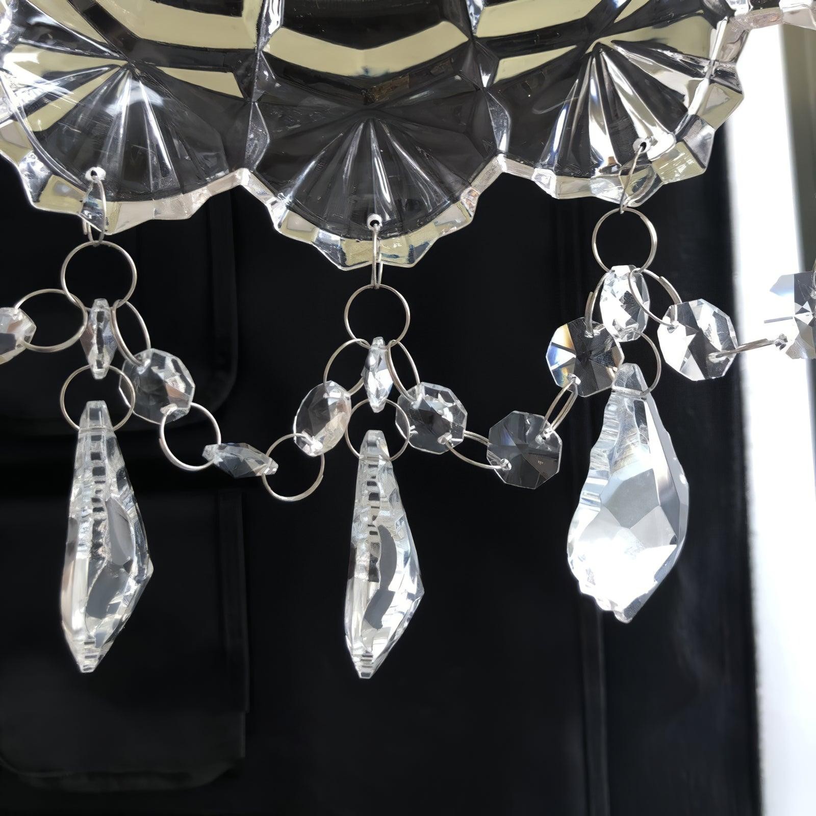 French Crystal Tassel Wall Light M470