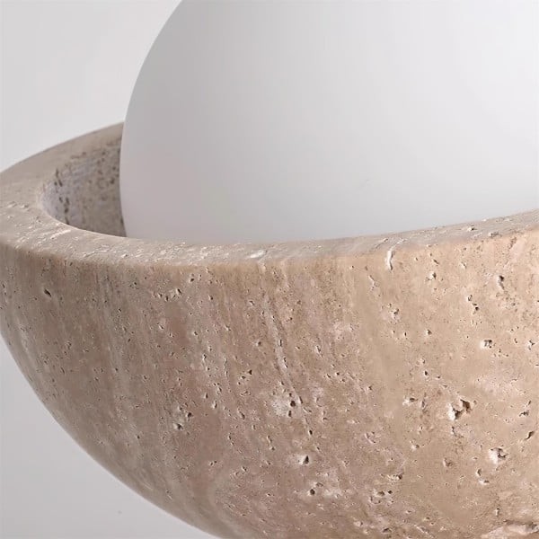 Travira Ceiling Light Textured Bowl Design Flush Mount Ceiling Lamp - Organic Style for Living Rooms T493