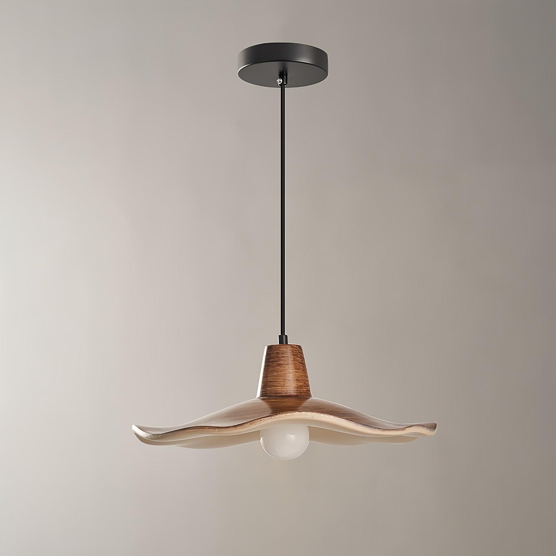 Black Imitation Walnut Wood Grain Kitchen Pendant Lamp M08