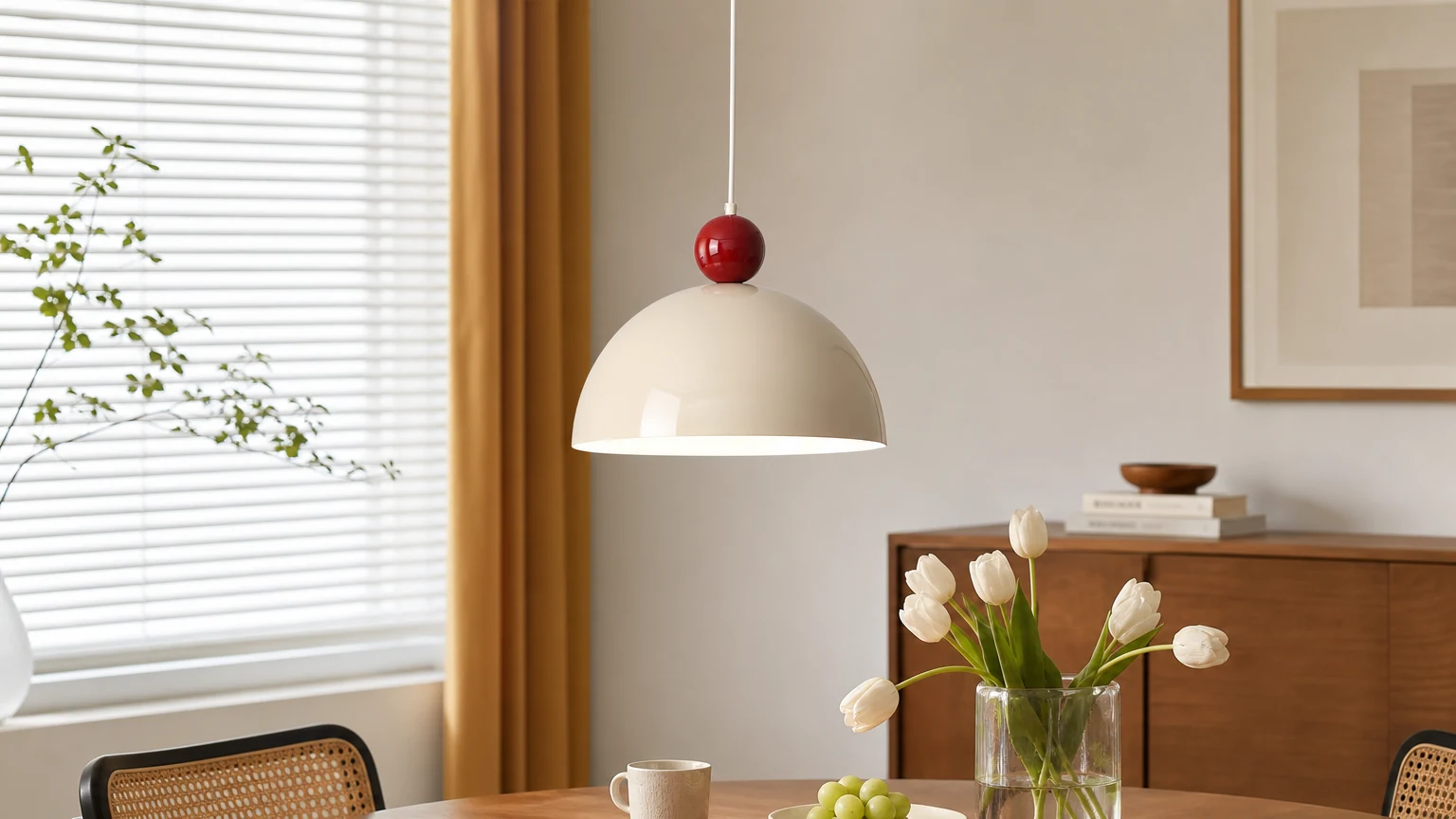 Lampa wisząca Dotto D127 zainstalowana w nowoczesnej scenerii pomieszczenia