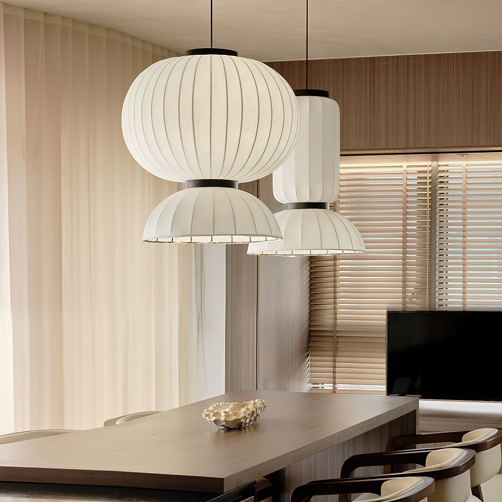 Mulberry Silk Lantern Pendant Light M536