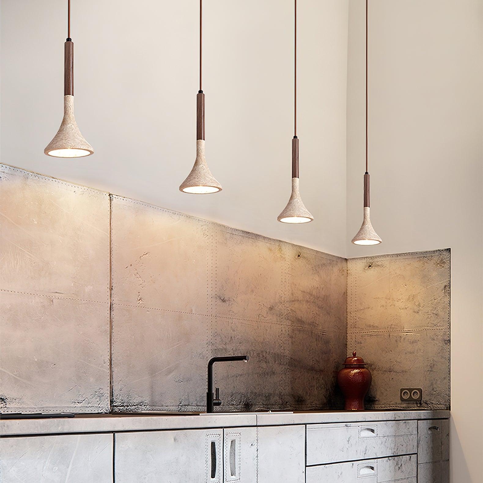 Aplomb Japandi Travertine Pendant Lamp D890