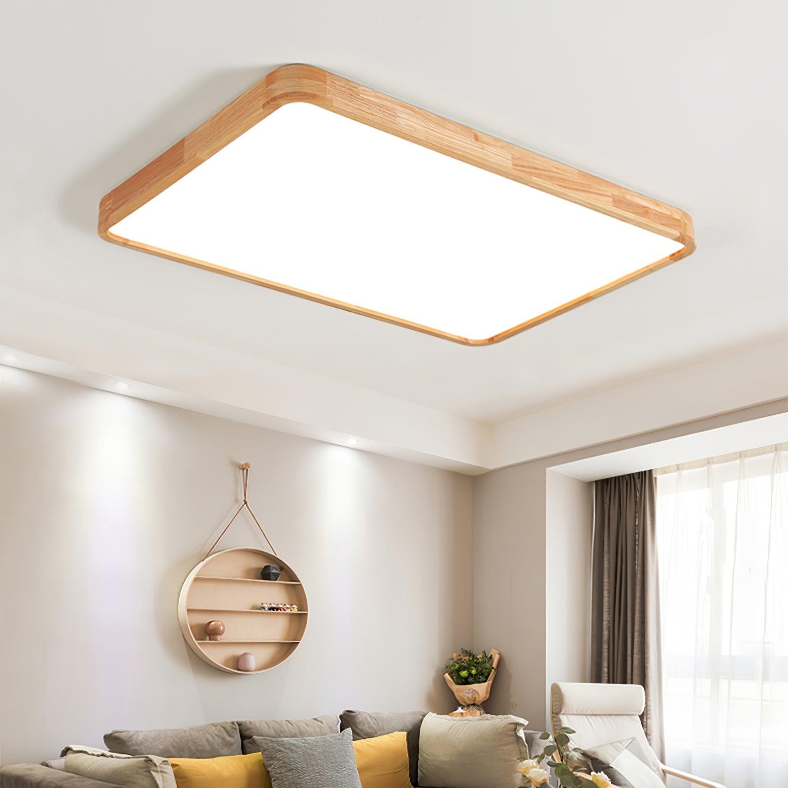Wooden Geometric Ceiling Light M295