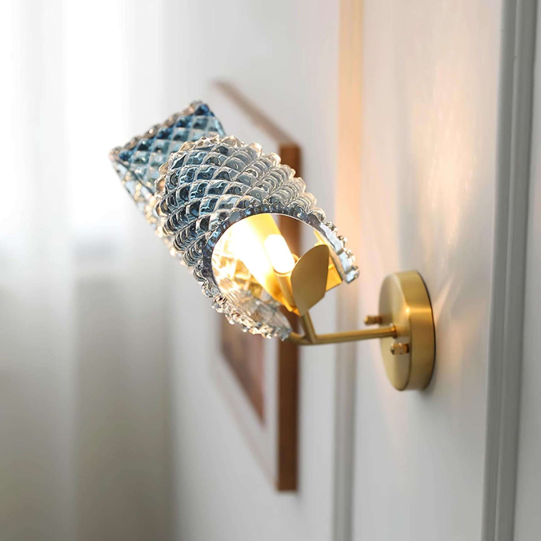 Creative Light Luxury Blue Ribbon Wall Lamp M283