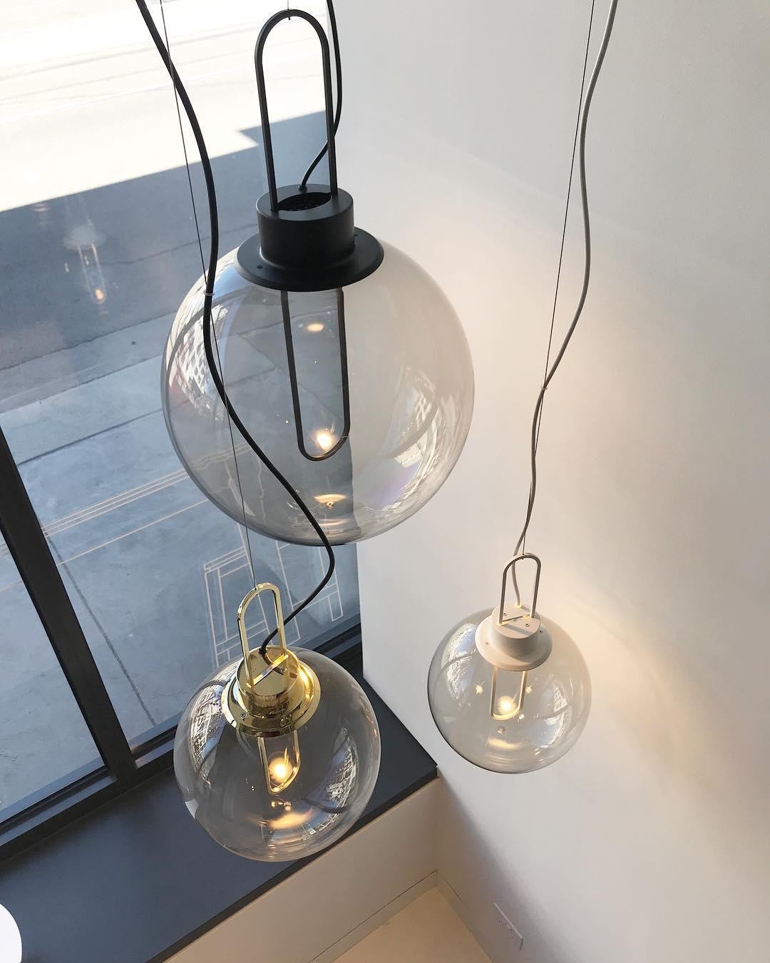 Clear Glass Orb Style Pendant Lamp M40