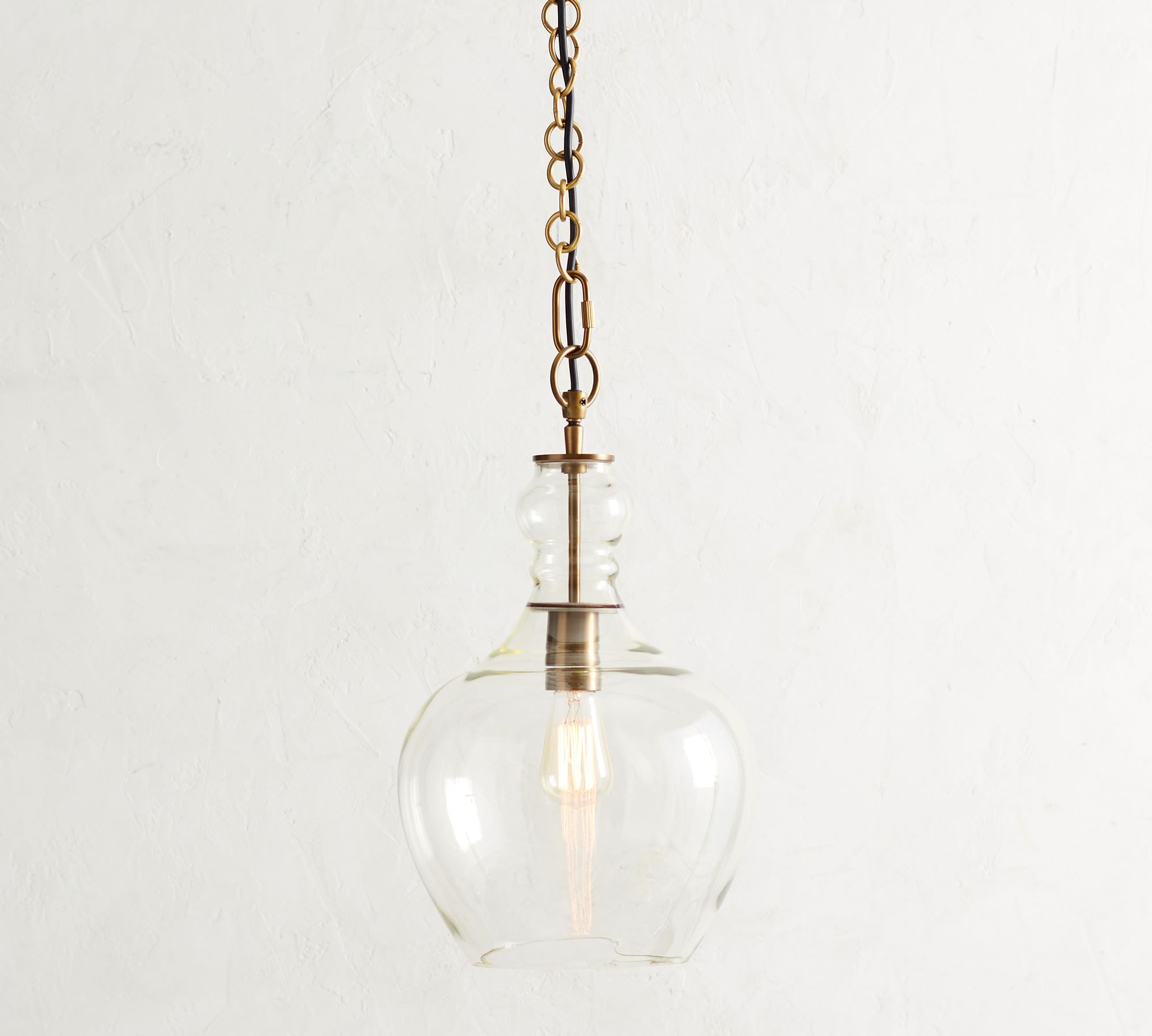 Lawson Glass Pendant Light - Recycled & Milk Glass with Bronze Accent T108